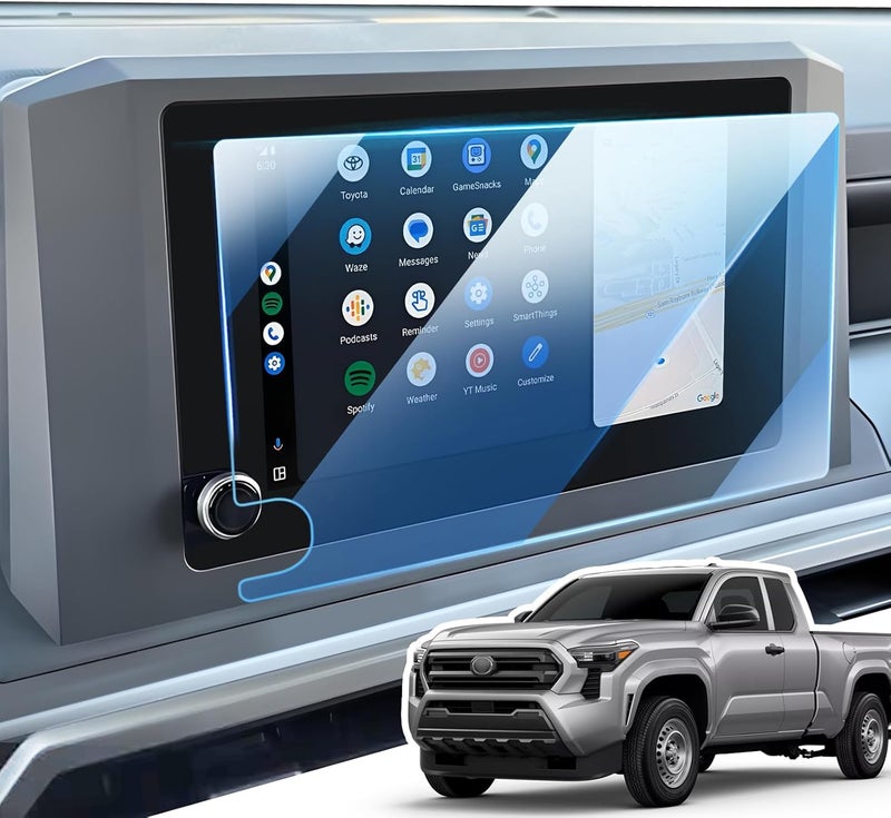 LANGBEAN Screen Protector for 2025 2024 Toyota Tacoma 8 inch Infotainment Touch Screen, HD, High Sensitivity, 9H Tempered Glass Car Screen Protector, Tacoma Accessories - Image 1